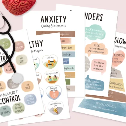 Mental Health Poster for Therapy and Counseling Rooms