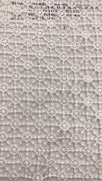 Small White Particles Chemical Cotton Embroider Fabric
