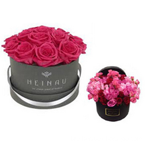 Cardboard Roses Round Box For Flowers