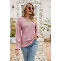 Casual Petal Sleeves blouse high quality