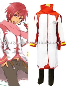 Vocaloid Akaito Red and White Cosplay Costume