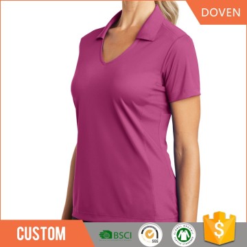 Womens promotional quick dry polo shirts