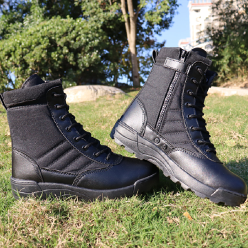Sonic Bestseller Men's Tactical Boots - Summer Outdoor Hiking Waterproof Leather Combat Style Rubber Climbing Boots Direct China Supply