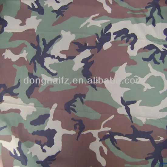 Underbrush polyester cotton camouflage fabric