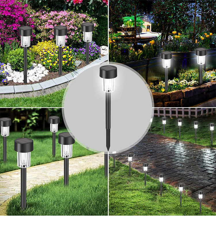Luzes de estaca de jardim solar brilhante
