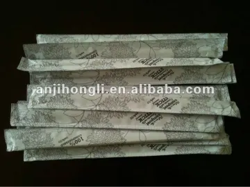 Natural Bamboo Chopsticks Wrapped by paper for Tableware