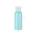 30ml 50ml colorful small size empty pet plastic cosmetic pink bottle lotion with screw flip top cap lid