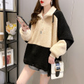 women's new fashionable lamb fleece sweater