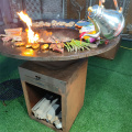 في الهواء الطلق Corten Steel Fire Fire Pit Barbecue Grill