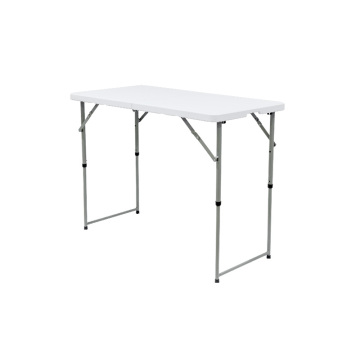 Mesa plegable ajustable de doble pliegue