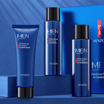 Men'sCool skin care products clean Three piece set