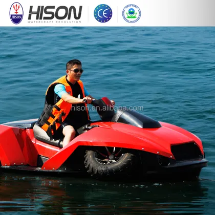 Hison 300hp Amphibious Fiberglass Motorboat