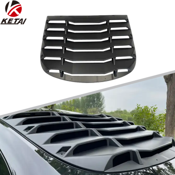 Louteur de fenêtres noires mates de style classique pour Tesla Model Y 2021-2024