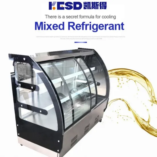 Single-Temperature Arc Display Case Refrigerated Fan Cooling System Table Type Cake Fridge Display