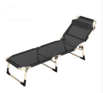 ポータブルオフィスの昼寝ベッド：キャンプやオフィス用のシンプルなシングルエスコートベッド