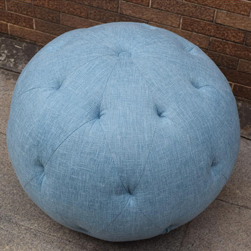 Fabric Round Ottoman