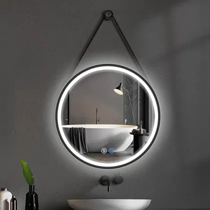 wall decor round led mirror bathroom dressing mirror