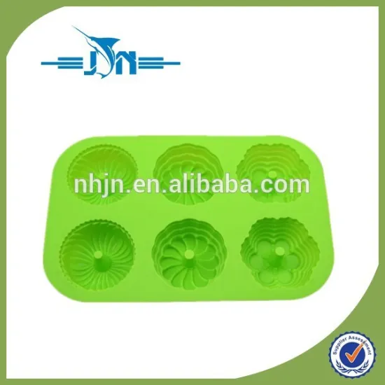 silicone cake mould bakeware six even cake pan