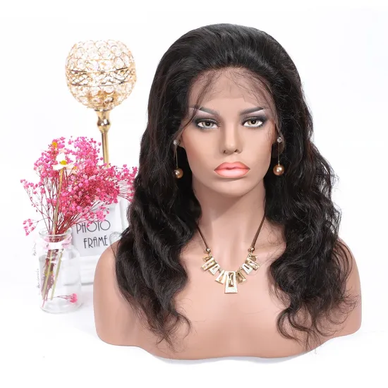 13*4 Lace Front Wig With Baby Hair Brazilian Virgin Human Hair Wigs With Bangs Body Wave