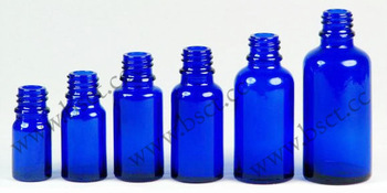 Cobalt blue dropper bottle with Dropper