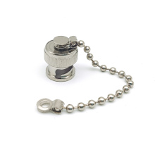 Metal BNC Protective Cover Dust Cap With Chain