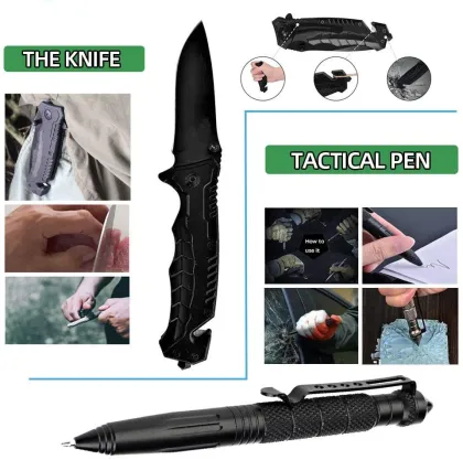 Tactical Camping Emergency Rescue Kit: Outdoor Survival Gear