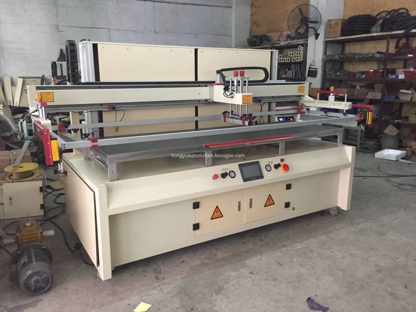 Machine Bed Screen Large Format Flat Bed Screen Printing Machine, High Quality Large ...