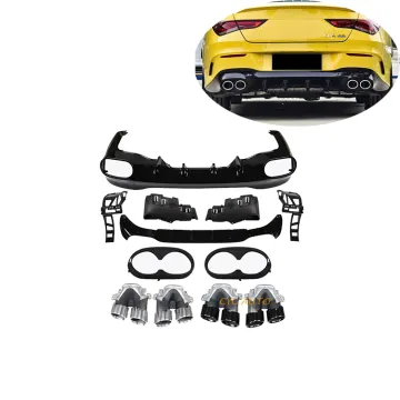 Mercedes Benz CLA Class W118 Rear Bumper Diffuser ABS Plastic for CLA45 - Facelift 2019 2020