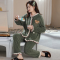 women's autumn winter plush pajamas