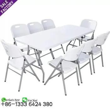 Sino Perfect Hotsale Portable Rectangle Folding Table and Chairs for Weddings and Events