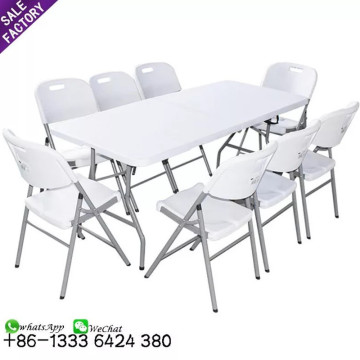 Sino Perfect Hotsale Portable Rectangle Folding Table and Chairs for Weddings and Events