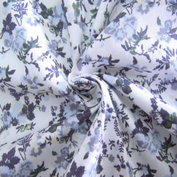 Fashion Cotton Twill Flower Print Fabric