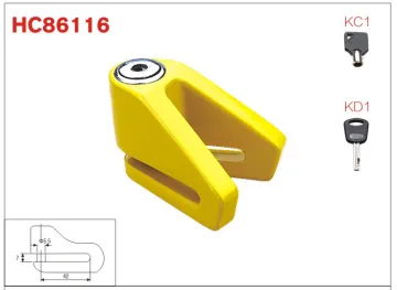 motorcycle lock, disc brake lock, motorbike wheel lock HC86116