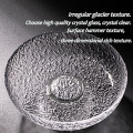 Large capacity glacial glass tray