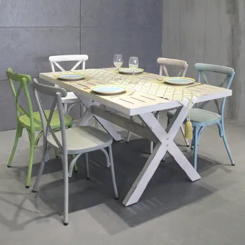Classical Metal Dining Set for Restaurants and Hotels