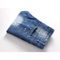 Mens Ripped Paint Splash Jeans Factory Wholesale Custom