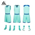 Polyester Sublimated Blank Basketball Seragam Grosir