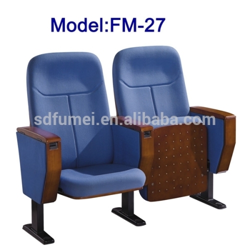 Wood steel leg auditorium church chairs