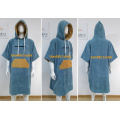 Kapas Microfiber Dewasa Surfing Beach Menukar Tuala Poncho