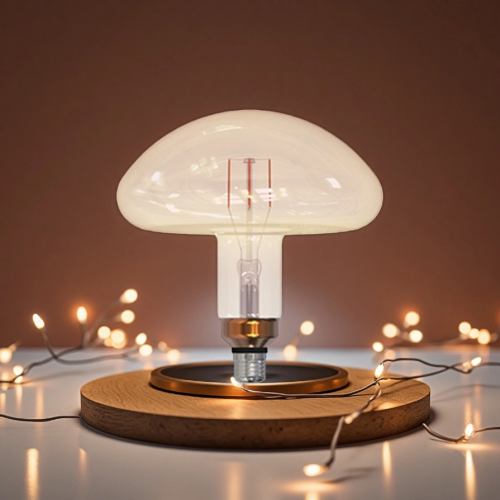 装饰用蘑菇形可调光琥珀色灯泡