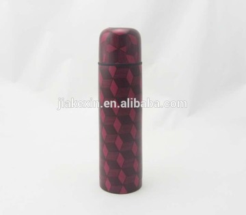 2015 Hot sell bullet vacuum flask with floral printing