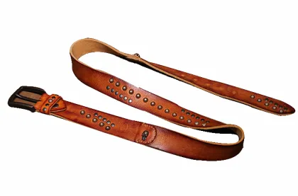 Rivet retro belt pin buckle belt