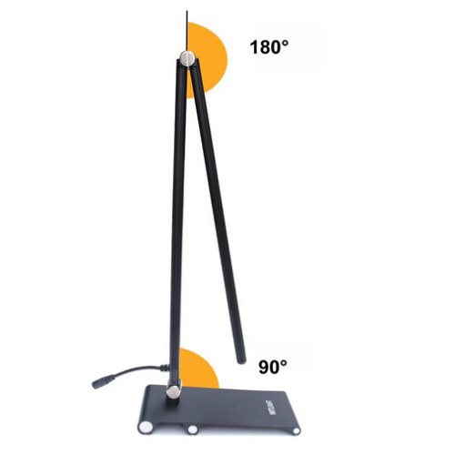 Slim Table Lamp Aluminium Alloy Arm Metal Base