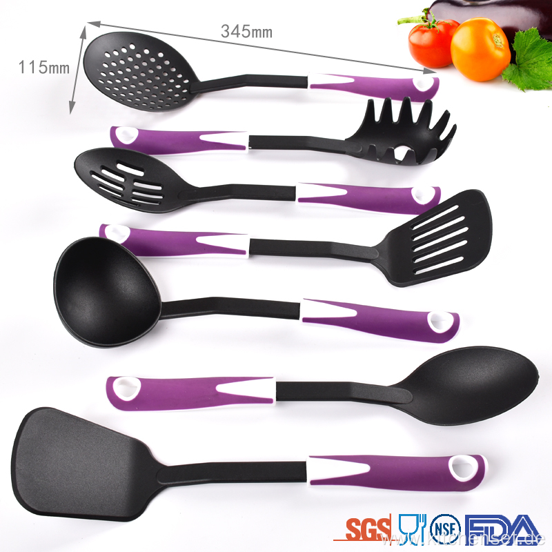 durable plastic cooking utensil set for household kitchen