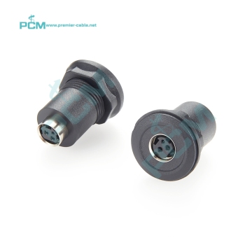 Power Din 3 Pin Female Audio Socket Round Panel Mount AV Adapter: Search Engine Title