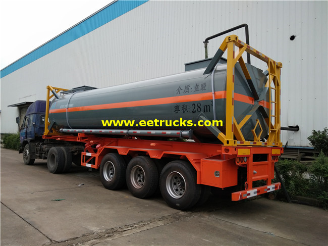 20ft 28 CBM Hydrochloric Acid Tank Containers