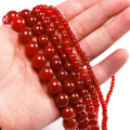 Artisanat de l'agate rouge onyx perles de cartoure