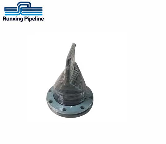 一方向流フランジ一体型ダックビル逆止弁