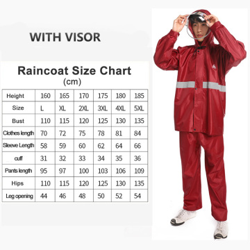 Waterproof Breathable Rain Suit Jacket & Trouser with Facemask for Men and Women