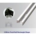 2 Wire Recessed track rail Fixture Aluminium Rail